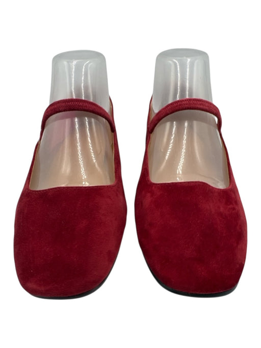 Madewell Shoe Size 8.5 Maroon Suede strap Slip On Flats Maroon / 8.5