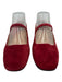 Madewell Shoe Size 8.5 Maroon Suede strap Slip On Flats Maroon / 8.5