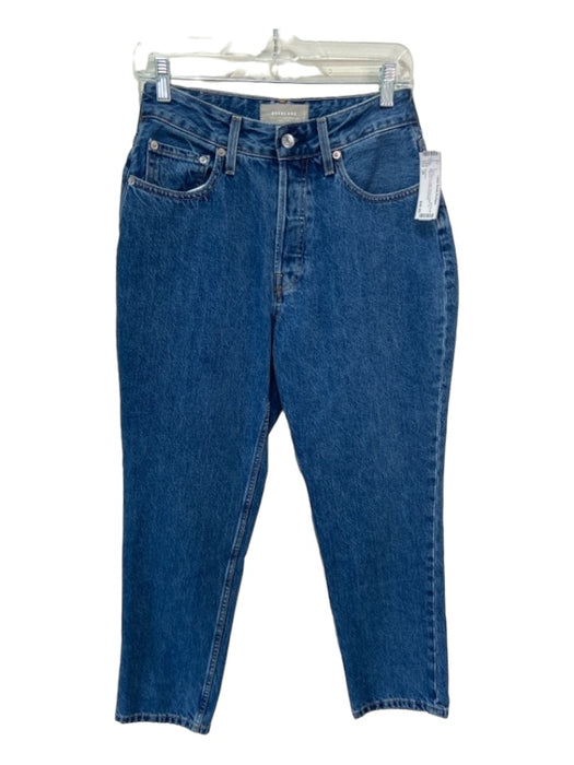 Everlane Size 28 Med Wash Cotton Denim Button Fly Tapered 5 Pocket Jeans Med Wash / 28