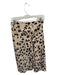 Hutch Size 6 Tan & black Polyester Blend Side Zip Animal Print Midi Skirt Tan & black / 6