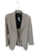 Theory Size 8 Tan & brown Polyester Blend Houndstooth One Button Long Blazer Tan & brown / 8