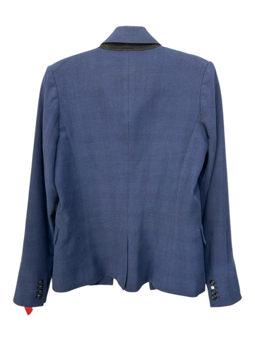 Veronica Beard Size 6 Navy Virgin Wool Hook & Eye Long Sleeve Blazer Jacket Navy / 6