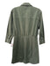 Veronica Beard Size 6 Army Green Cotton Snap & Zipper Collar Long Sleeve Dress Army Green / 6