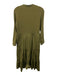 Veronica Beard Jeans Size S Green Cotton Long Sleeve Buttons Ribbed Bodice Dress Green / S