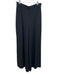Ralph Lauren Purple Size 6 Black Silk Trouser Pleats Side Zip Wide Leg Pants Black / 6