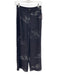 Veda Size P Navy & white Silk Zip Fly High Rise All Over Print Wide Leg Pants Navy & white / P