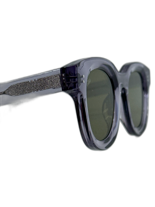 Akila translucent blue Acetate Thick Frame Wayfarer Sunglasses translucent blue