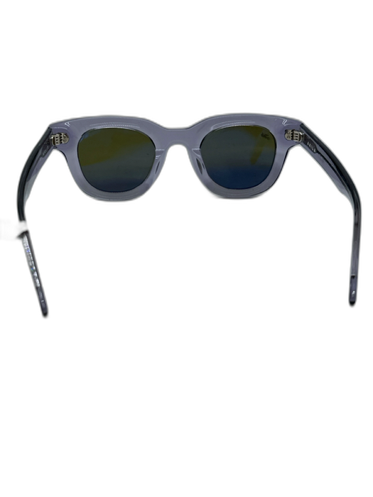 Akila translucent blue Acetate Thick Frame Wayfarer Sunglasses translucent blue