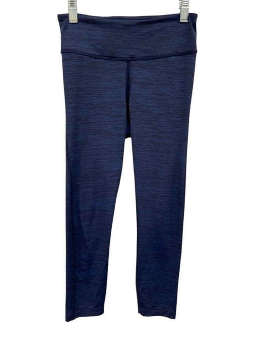 Outdoor Voices Size XS Navy Blue Nylon Blend Elastic Waist Striation Leggings Navy Blue / XS
