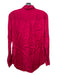 Equipment X Tabitha Simmons Size XS Hot pink Viscose Long Sleeve Star Design Top Hot pink / XS