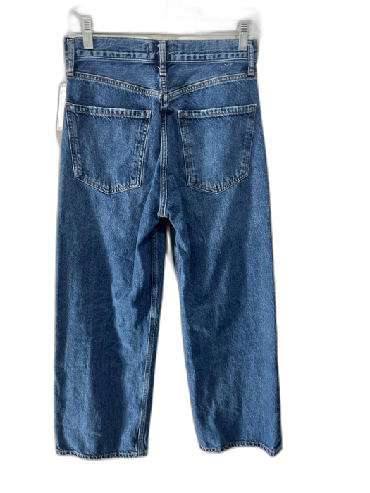 Agolde Size 25 Medium Wash Cotton Button Fly High Rise Straight Leg Jeans Medium Wash / 25