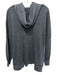 FP Movement Size M Charcoal Gray Cotton Blend Waffle Knit Hooded Side Slits Top Charcoal Gray / M