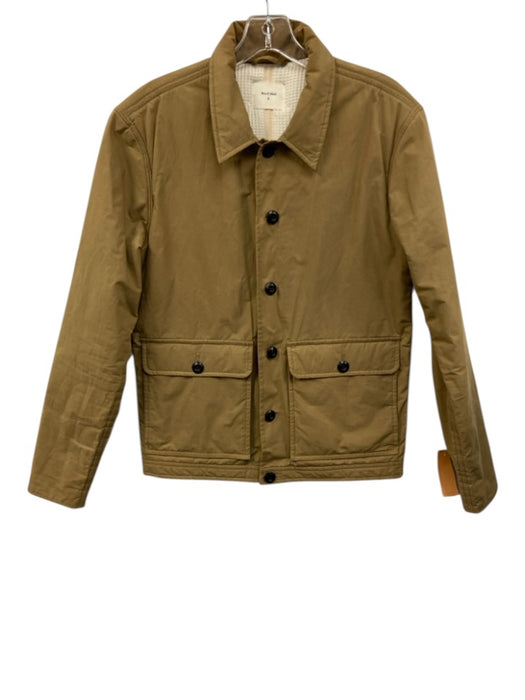 Billy Reid Size S Brown Solid Buttons Men's Jacket Brown / S