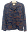 Billy Reid Size S Blue & Multi Cotton All Over Print Men's Long Sleeve Shirt Blue & Multi / S