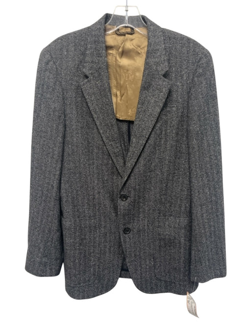 Billy Reid Gray & White Wool Wool 2 Button Men's Suit Gray & White / 36R
