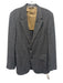 Billy Reid Gray & White Wool Wool 2 Button Men's Suit Gray & White / 36R