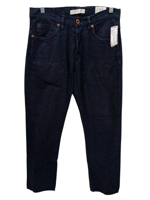 Billy Reid Size 32 Gray Cotton Blend Solid Double Knee Khakis Men's Pants Gray / 32