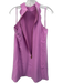 Ted Baker Size 2 Purple Pink Polyester Sleeveless Scalloped Halter Neck Dress Purple Pink / 2
