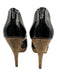 Gucci Shoe Size 37.5 Black & Tan Patent Leather Cork Platform Peep Toe Pumps Black & Tan / 37.5
