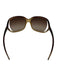 Versace Brown & Tan Acetate Gradient Lens Square Oversize Sunglasses Brown & Tan