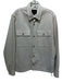 Vince Size M White Cotton Blend Solid Front Pockets Button up Men's Jacket White / M