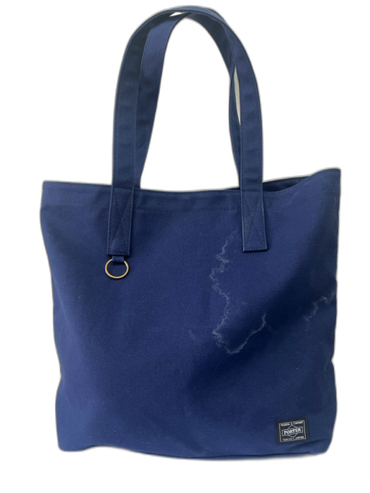 Porter AS IS Navy Cotton Solid Tote Men's Bag Navy