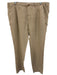 Hartford Size 52 Beige Linen Zip Fly Men's Pants Beige / 52