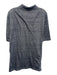 Zanone Size 52 Blue & White Cotton Striped Polo Men's Short Sleeve Blue & White / 52