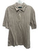 Zanone Size 52 Beige & White Cotton Striped Polo Men's Short Sleeve Beige & White / 52