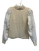 Sea New York Size XS Cream & White Wool & Cotton Long puff sleeve Eyelet Sweater Cream & White / XS