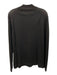 Sunspel Size L Black Wool Solid Quarter Zip Men's Sweater Black / L