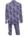 Desmond & Dempsey Size XS Purple, Black, White Cotton Long Sleeve Pajama Set Purple, Black, White / XS