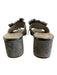 Michele Lopriore Shoe Size 38 Gray & Silver Leather & Suede Round Toe Sandals Gray & Silver / 38