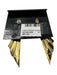 Alexis Bittar Gold Metal Post Back Fan Earrings Gold