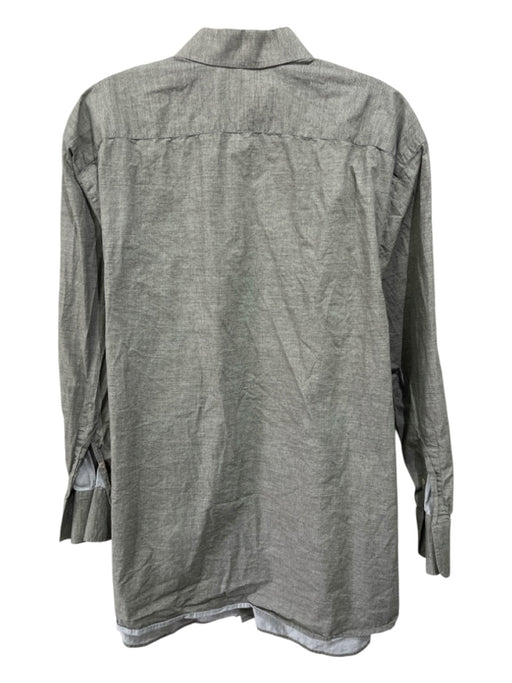 Canali Size XXL Tan Cotton Blend Solid Button Up Men's Long Sleeve Shirt Tan / XXL