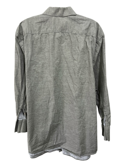 Canali Size XXL Tan Cotton Blend Solid Button Up Men's Long Sleeve Shirt Tan / XXL