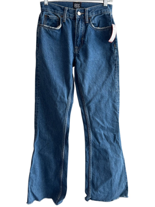 BDG Size 24 Medium Wash Cotton High Rise 5 Pocket Zip Fly Boot Cut Jeans Medium Wash / 24