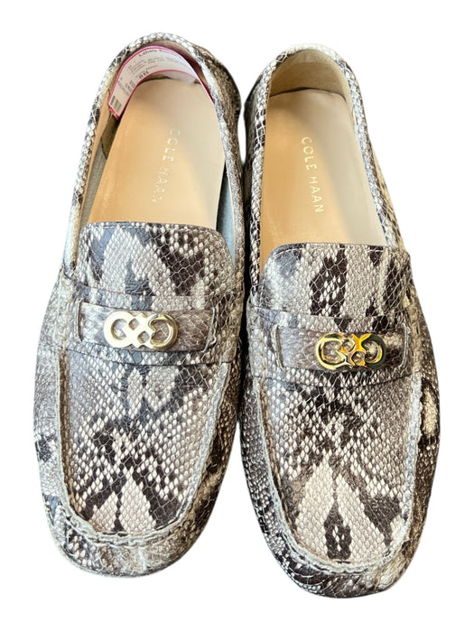 Cole Haan Shoe Size 8B White & Brown Manmade Material Loafer Slip On Shoes White & Brown / 8B