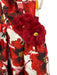 Wayne Clark Size 4 Red, Yellow, White Polyester Strapless Floral Print Gown Red, Yellow, White / 4