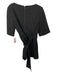 Alice + Olivia Classics Size 4 Black & Gray Polyester & Viscose Pinstripe Romper Black & Gray / 4