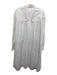 Maeve Size XL White Cotton Collared Button Front Long Sleeve Shirt Dress White / XL