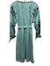 Julia Amory Size XXL Pale Green Cotton Embroidered Long Balloon Sleeve Dress Pale Green / XXL