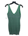 Ramy Brook Size S Green & Purple Cotton Blend Crochet Striped Sleeveless Dress Green & Purple / S