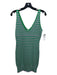 Ramy Brook Size S Green & Purple Cotton Blend Crochet Striped Sleeveless Dress Green & Purple / S