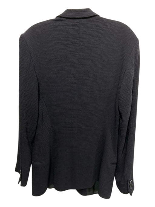 Armani Vintage Black Wool Blend Solid 3 button Men's Blazer 42