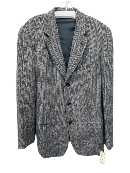 Ermenegildo Zegna Blue & Multi Wool 3 button Men's Blazer Blue & Multi / 52