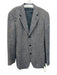 Ermenegildo Zegna Blue & Multi Wool 3 button Men's Blazer Blue & Multi / 52