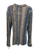 Coogi AS IS Size M Blue & Multi All Over Print Button Down Long Sleeve Shirt Blue & Multi / M