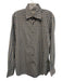 Canali Size M Blue & Brown Cotton Plaid Button Up Men's Long Sleeve Shirt Blue & Brown / M