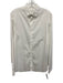 Prada Size 15.5 White Cotton Solid Button Up Spread Collar Long Sleeve Shirt White / 15.5